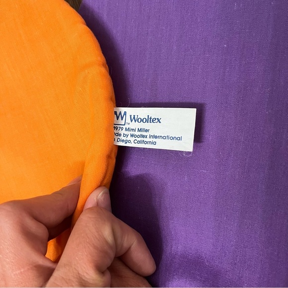 Vintage 70s 80s Circus Balloon Fabric Wall Hanging Kids Decor Wooltex 19… - Picture 4 of 4